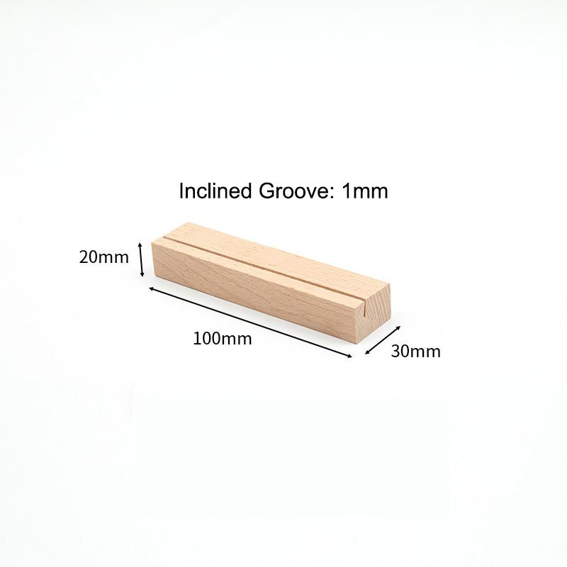 10cm Beech Wood Base Calendar Stand Postcard/Photo/Note Decoration For Family Gatherings Christmas Indoor Decoration Retail Reception Area Decoration 