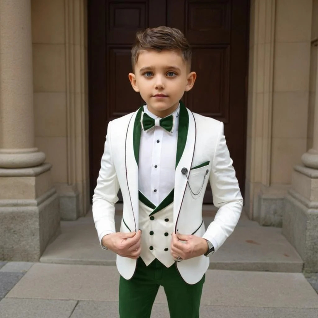 Boy Suit 3 Pieces Casual Jacket with Vest Pants Wedding Kids Tuxedo Party Child Formal Blazer 316 Years Olds Custom Made 251017