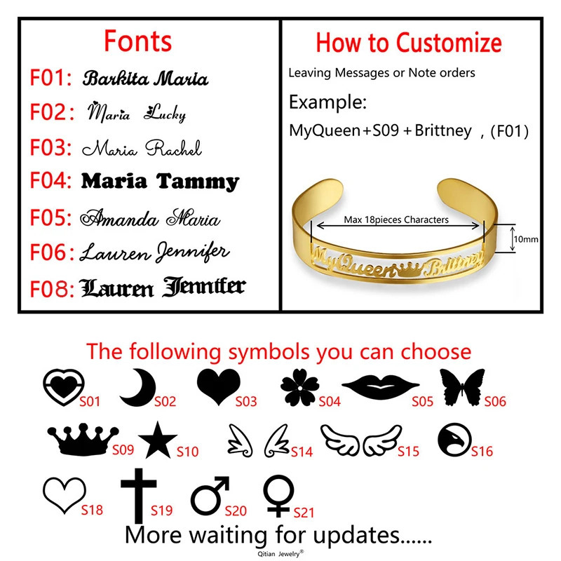 Cutomized Gold Name Bangle High Quality Stainless Steel Personalized ID Nameplate Bangles Bracelet Adjusted 251014