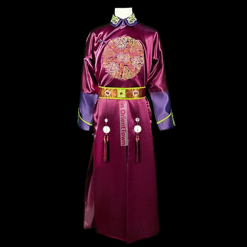 Forbidden City Qing Dynasty AgeBeile Prince Costume Manchu Emperor Robe Photo Studio Royal Family Gown in OrientTown FE044