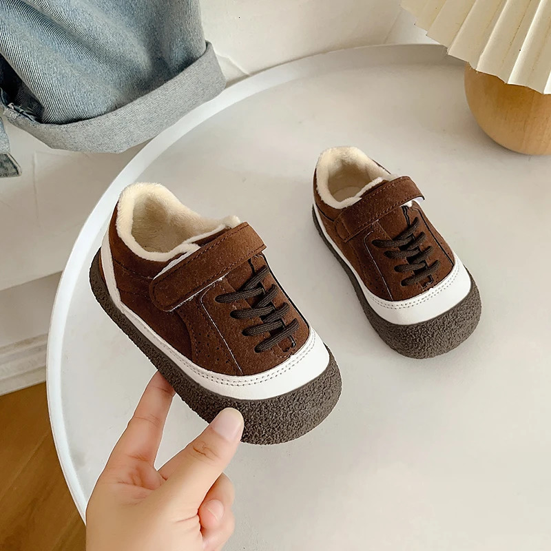 Baby Boys Girls Casual Shoes Autumn Winter Children Sneakers Antislip Soft Sole Infant Toddler Shoes Colourblock Kids Shoes 251014