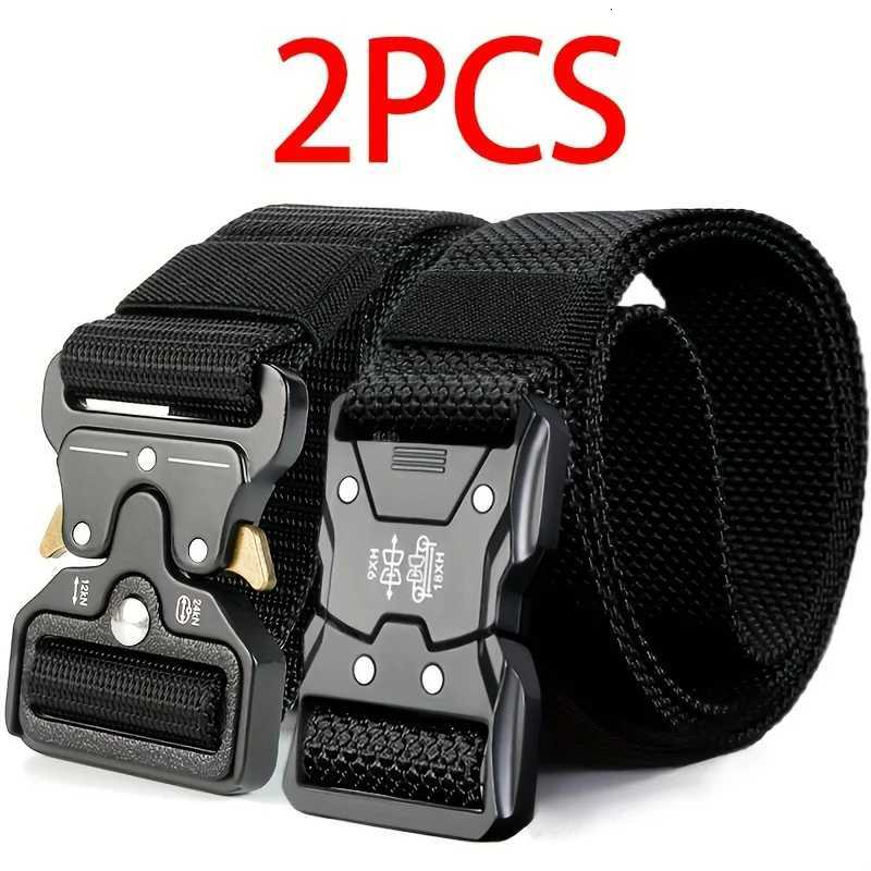 2piece set of new mens waist belt quick release buckle casual belt suitable for cycling climbing fishing golf and other s W251018