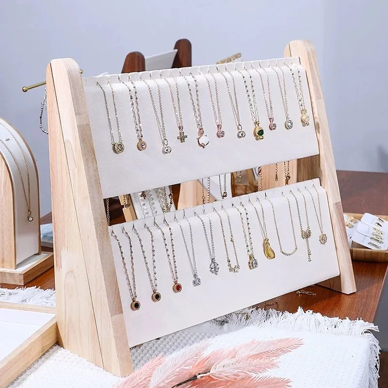 Necklace Holder Necklace Organizer Stand Wood Necklace Display Stands for Selling Jewelry Display Stand for Necklaces Bracel 251016