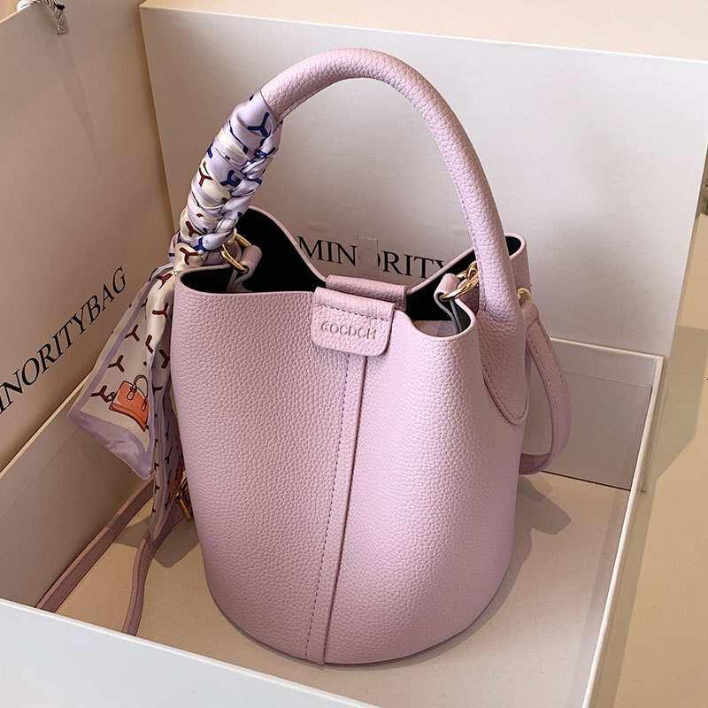 Luxury Brand Designer Bag Trendy Niche INS Style Elegant High-End Handheld Bucket Bag Fashion Commuter Versatile Crossbody Women's Bag
