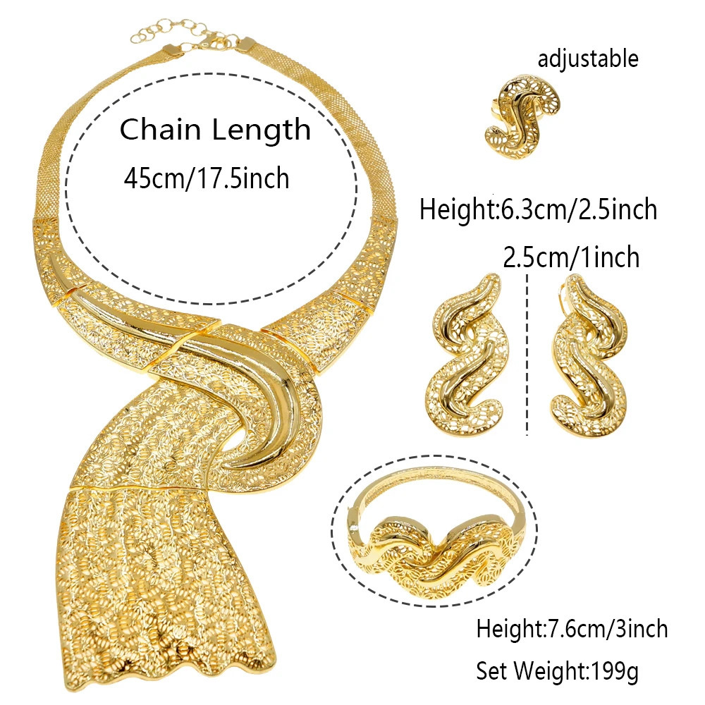 Selling Fashion Jewelry Set Necklace Earring Bracelet Set Elegant Ladies Party Wedding Jewelry Set 251016