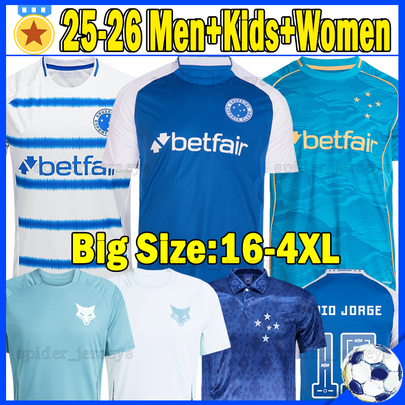 XXXL 4XL 25 26 Cruzeiro Esporte Clube Soccer Jerseys Retro 1993 KAIO JORGE M.PEREIRA GABRIEL B. 2025 2026 BOLASIE FABRICIO B. CHRISTIAN Vest Women Men Uniforms kids kits