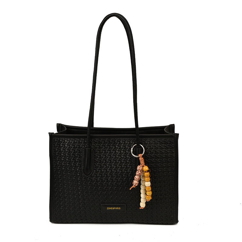 Luxury Brand Designer Bag High-End Luxury Woven Pattern Handbag For Women 2025 Autumn New Commuter Large Capacity Tote Shoulder Bag