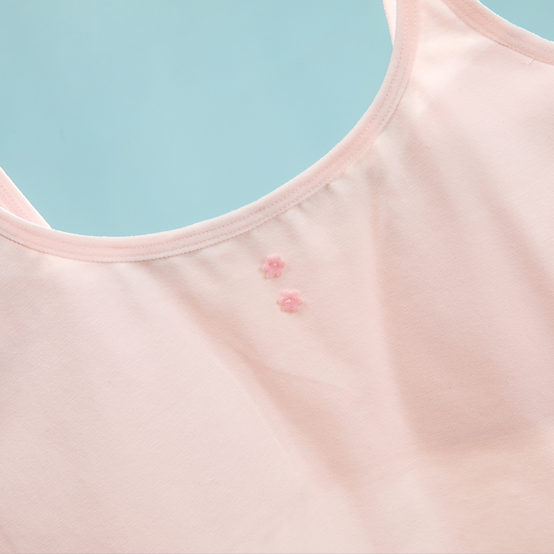 Girls' Underwear Developmental Stage Thin-Strap Teenage Bra Pure Cotton Tank Top Developmental Stage Elementary