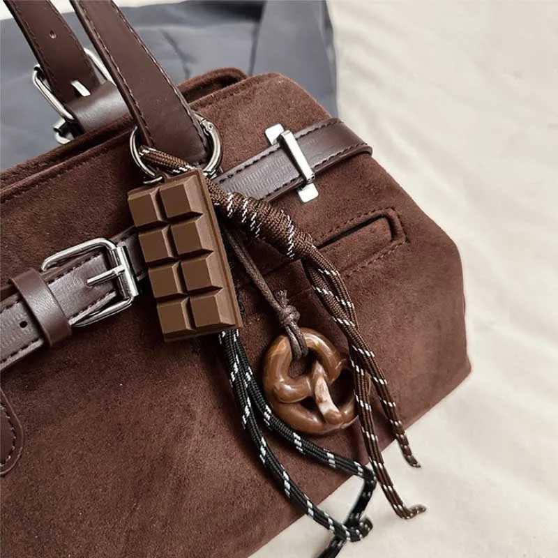 Belt Buckle Design Tophandle Bags For Women Soft Suede Large Capacity Shoulder Cross Body Bag 2025 Winter New Designer Handbags Z251018