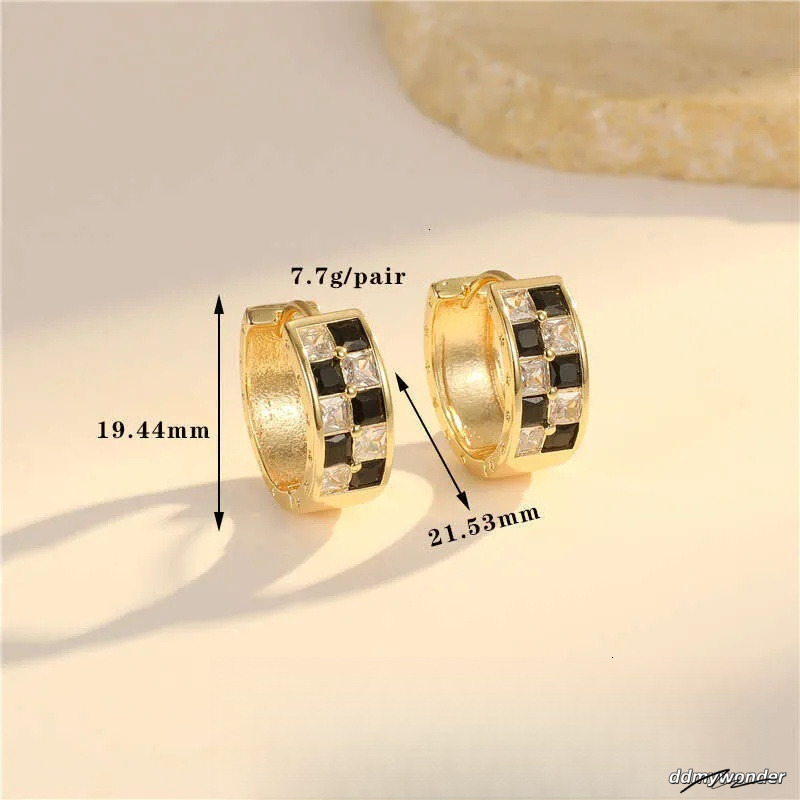 Vintage Style Round Earrings For Women - Inlaid Zircon, Geometric Design, Colorful Accent Ddmywonder