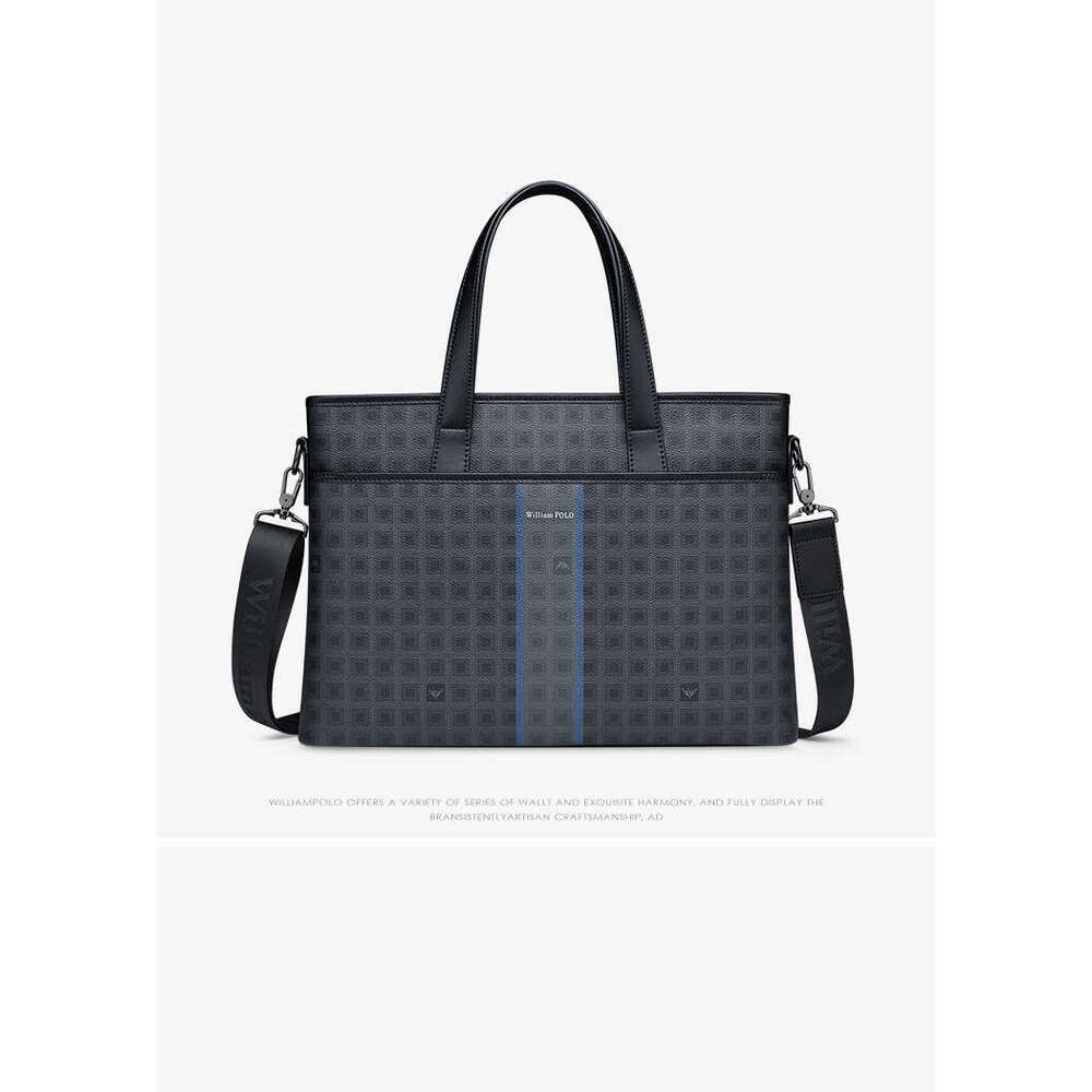 Luxury bag Briefcase Men s Business Handheld Laptop Bag Large Capacity High end Practical Gift
