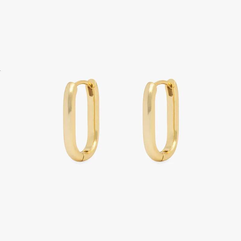 Luxury earrings Small O-Shaped Hoop Earrings for Women Fashion Piercing U Shaped Ear Jewelry designer earrings for woman high quality
