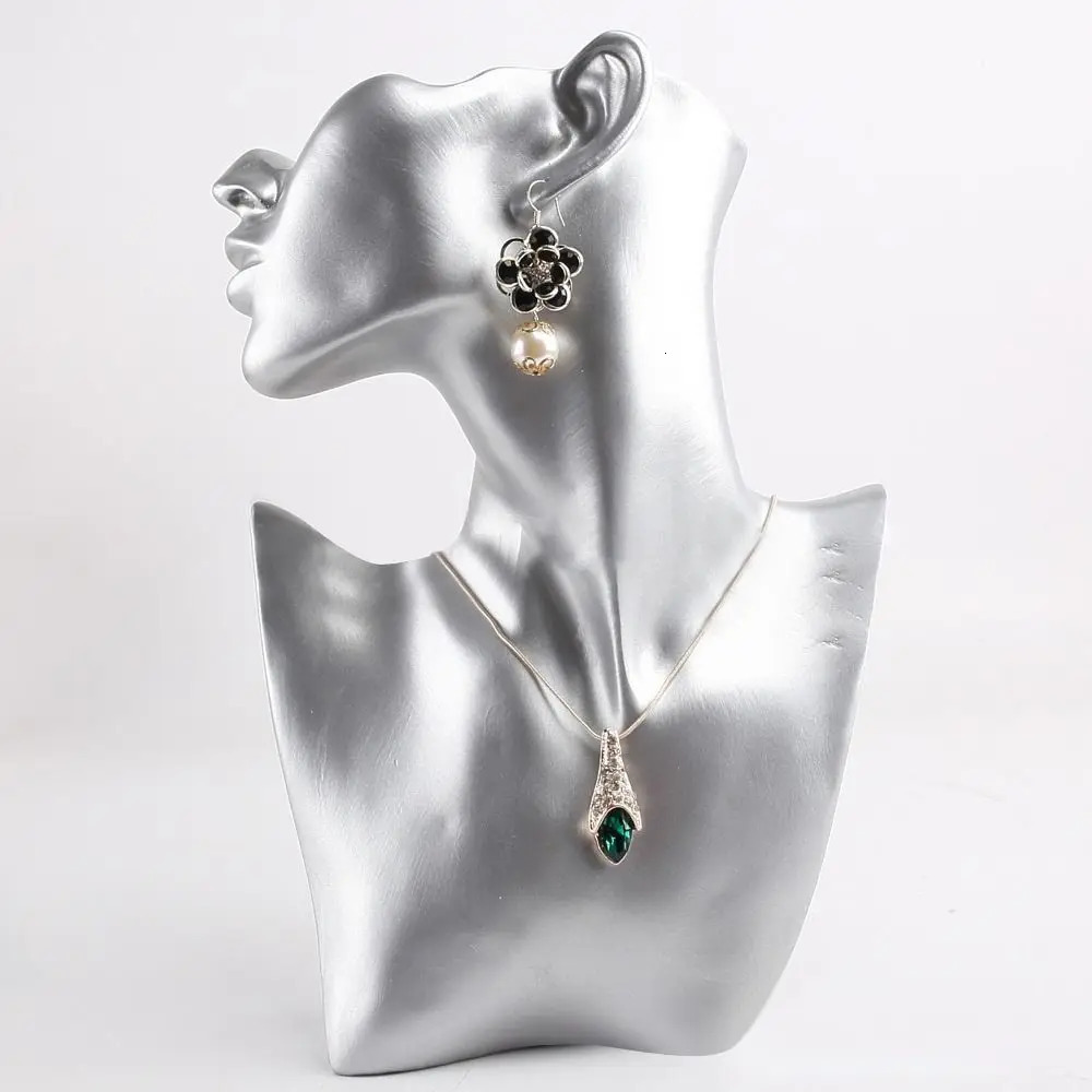 Resin Mannequin Jewelry Display Stand Head Bust Portrait Side Face Mannequin Jewellery Storage Rack Holder Unique 251016