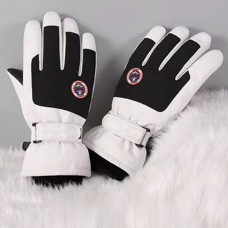 Ski Men Women Winter Gloves Fleece Lined Thickened Warm Outdoor Riding Motorcycle Touchscreen Waterproof Non-Slip