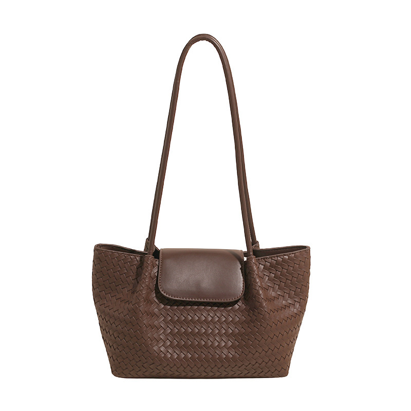 Luxury Brand Designer Bag French Style Niche Elegant Woven Underarm Bag For Women 2025 New Simple Versatile Commuting Shoulder Handbag