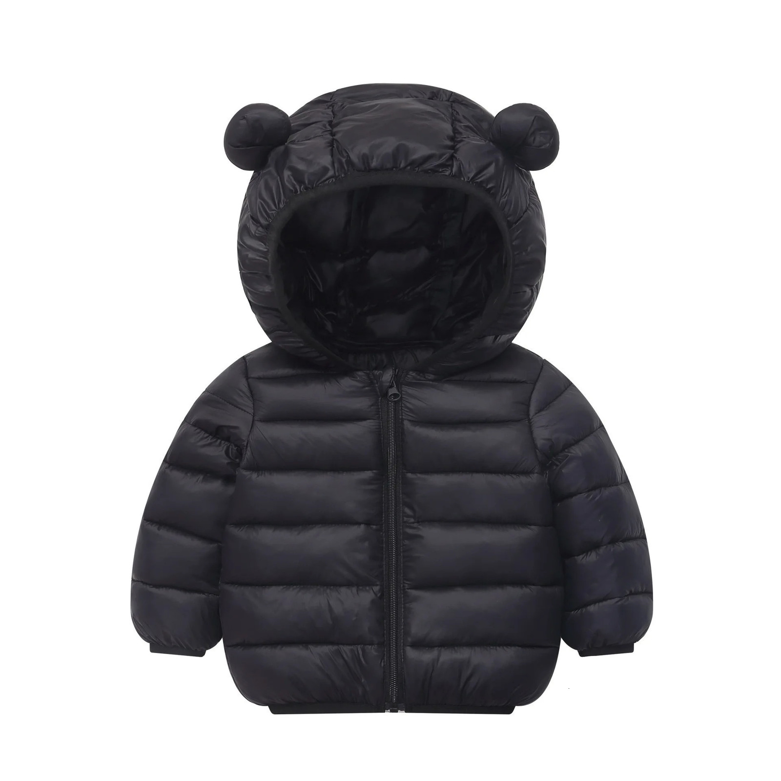 1pcs Winter Boys Girls Coat Baby Light And Thin Down Jacket Kid Warm Thicken Outerwear Clothe Hooded Jacket Cottonpadded Coats 251017