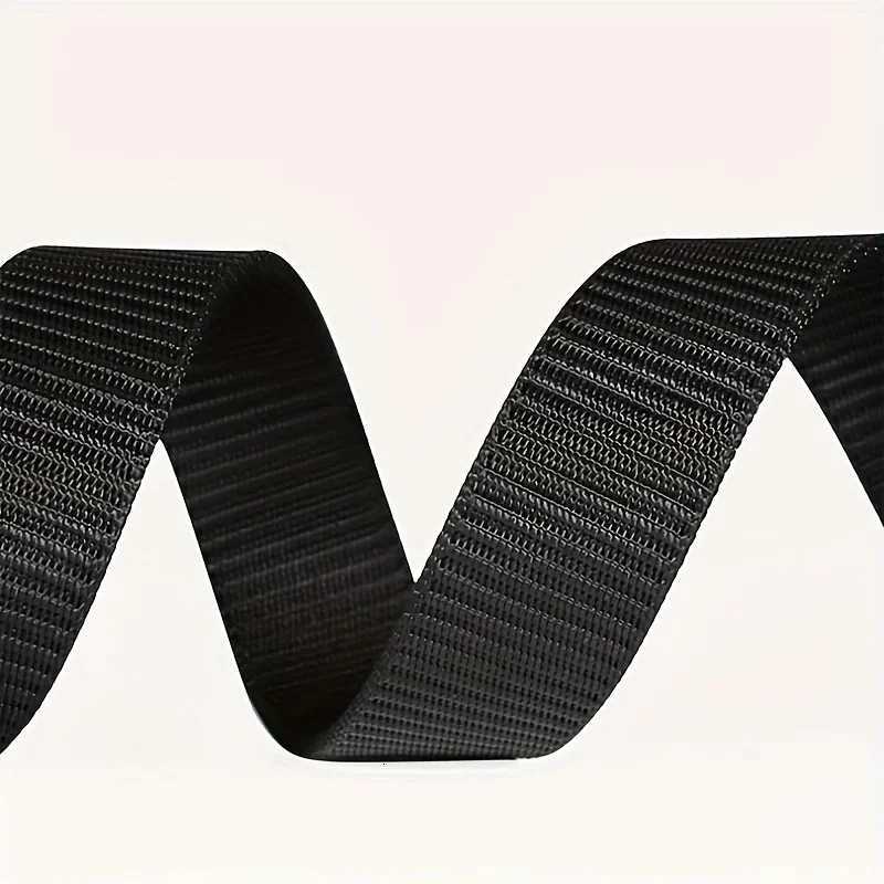 1pc Mens Automatic Buckle Belt Sporty Black Canvas Belt with Embossed Outdoor Gym Training Durable Adjustable Waistband W251018