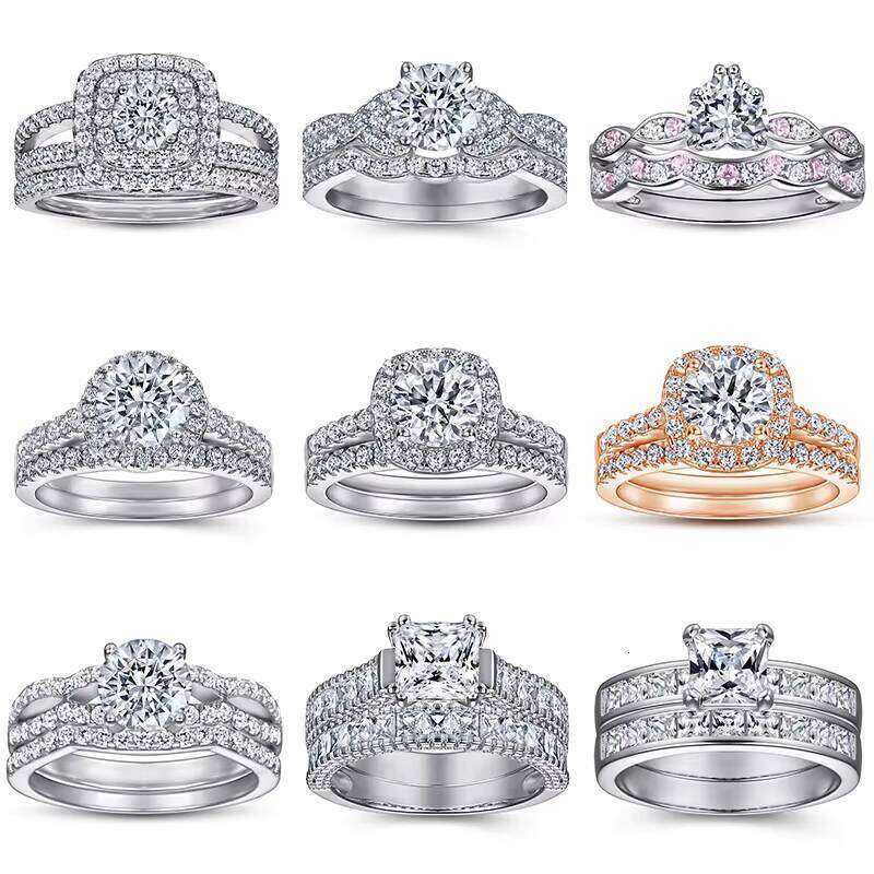 Boutique Ring Women's Jewelry Rose Gold S Sterling Engagement Wedding Silver Fashion CMA