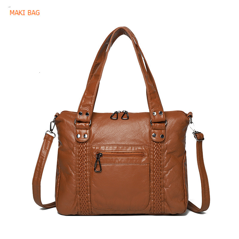 Cross border hot selling French retro motorcycle bag, single shoulder crossbody bag, large capacity women's washable handbag, designer bag