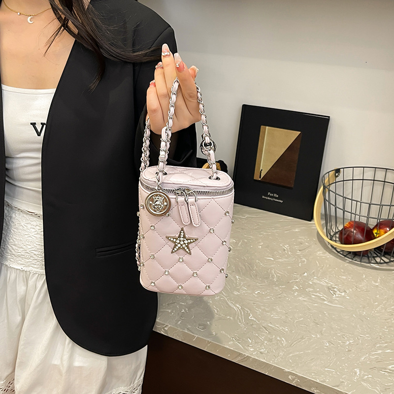 Luxury Brand Designer Bag Quilted Embroidered Small Bag For Women 2025 New Summer Trend Versatile Chain Crossbody Bag Exquisite Mini Phone Bag