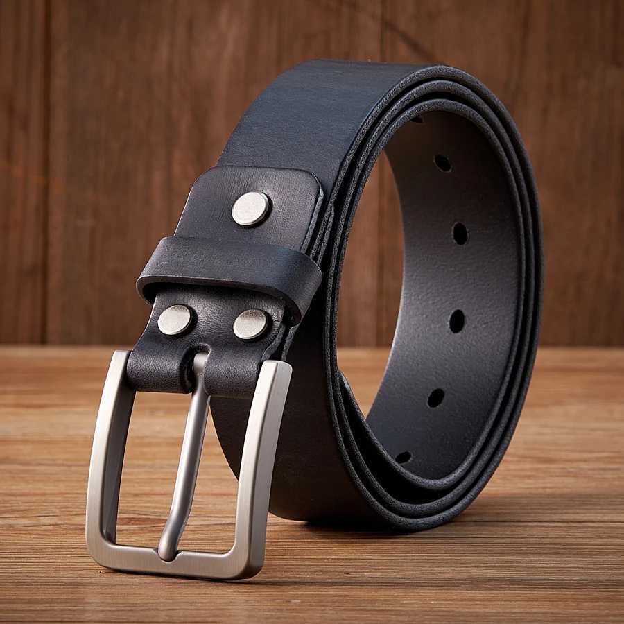 38cm Vintage 100 Genuine leather Belt for Men High Quality Natural Cow Leather Mens Belt Male Strap for Jeans or Pants W251018