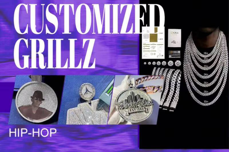 Factory custom jewelry 925 silver 4mm black color VVS diamond moissanite tennis necklace men and women gift