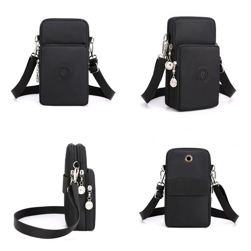 Women Mobile Phone Bag Nylon Cell Phone Bag Coin Purse Strap Shoulder Bag Small Crossbody Bags for Women Wallet Travel Purse 251014