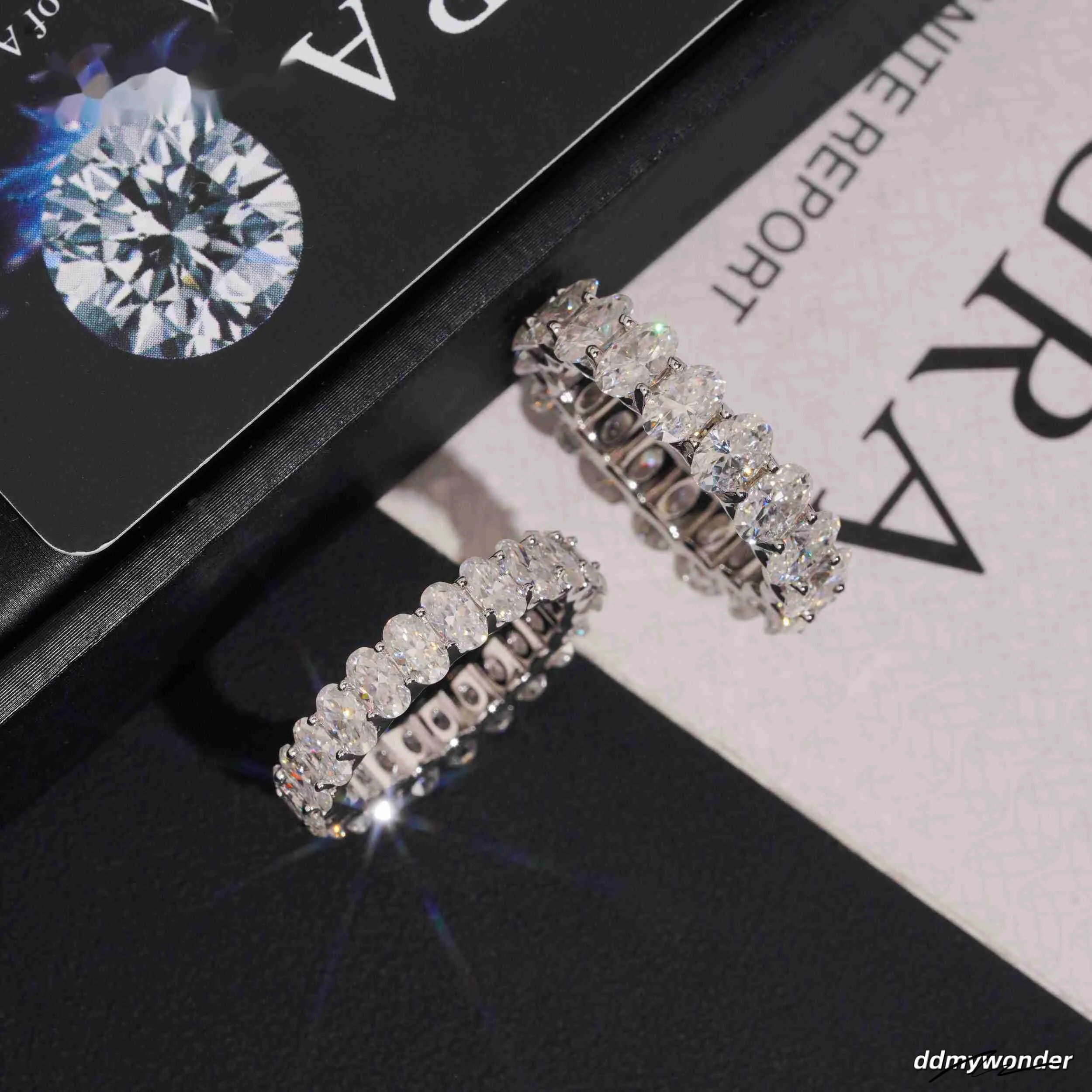 Elegant Sterling Sier Ring With Simulated Dia, Oval Cut, Classic Engagement Jewelry For Women Ddmywonder