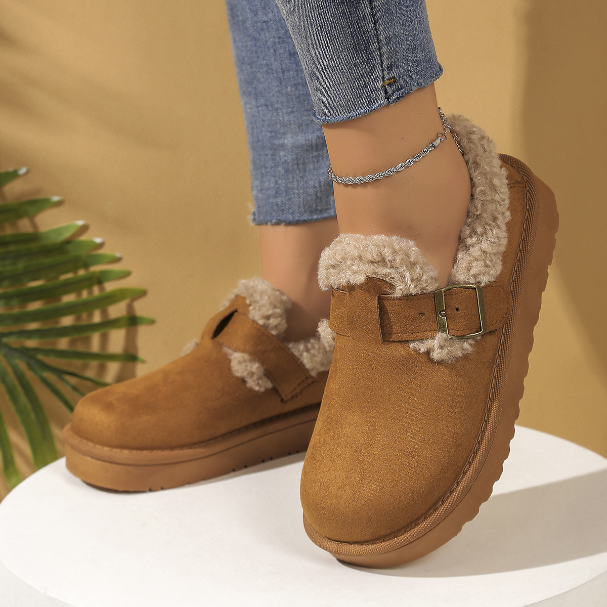 Free shipping designer Boots High quality fashionable thick heeled boots with high heels round headed knight high boots Feathery white