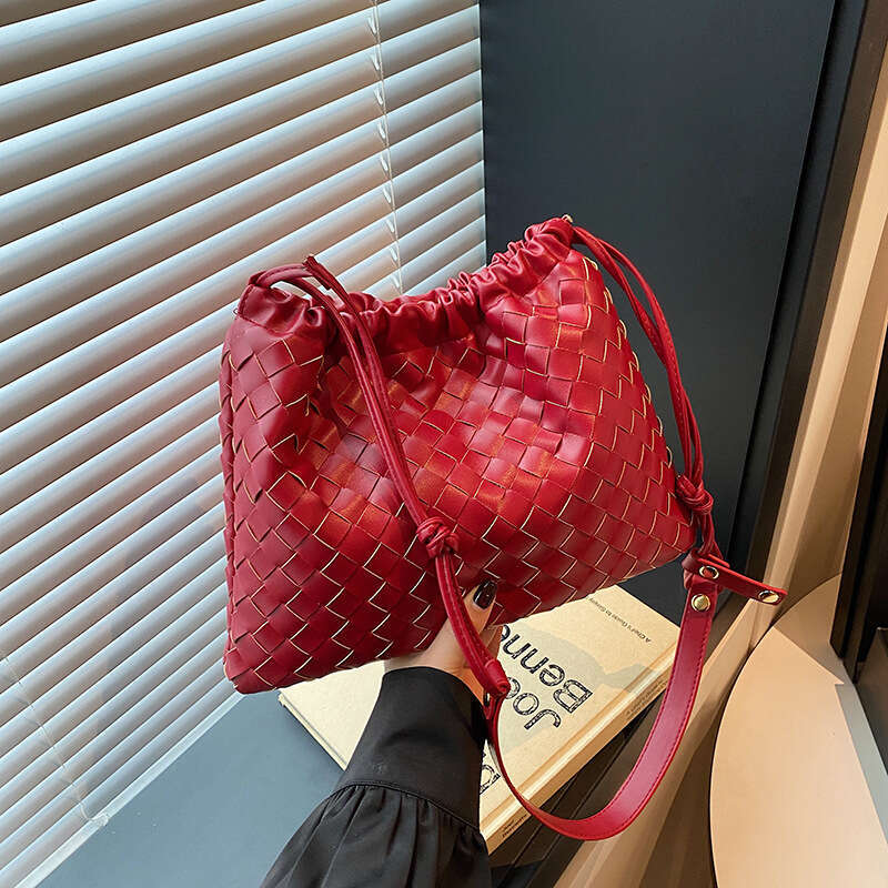 Designer Bag Luxury Bag Woven Sheepskin Trash Clutch Drawstring Shoulder Bag Lucky Versatile Large Capacity Shoulder Crossbody For Women