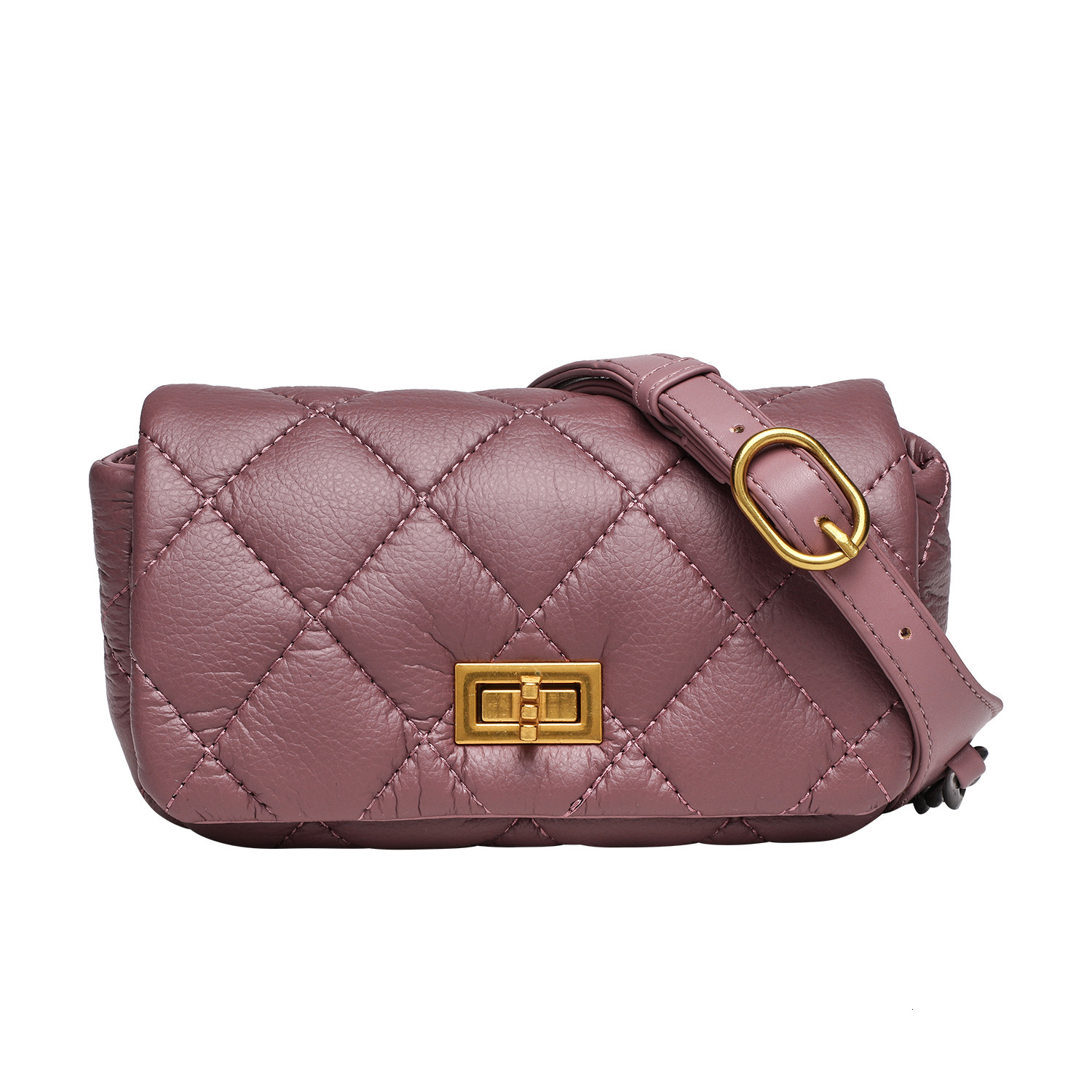 Luxury Brand Designer Bag Women's Bag Autumn Winter Niche Design Small Style Quilted Chain Small Square Bag Single Shoulder Crossbody Simple Lock