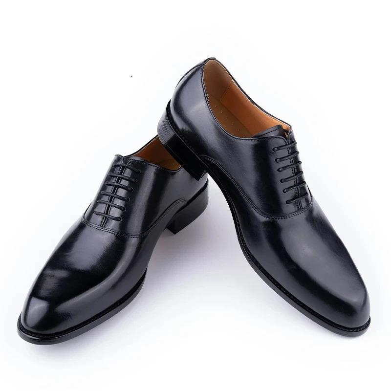 Elegant Men Leather Dress Shoe Sapato Social Masculino Party Office Suit Matches Comfortable Handcrafted Business Mans Footwear 251017