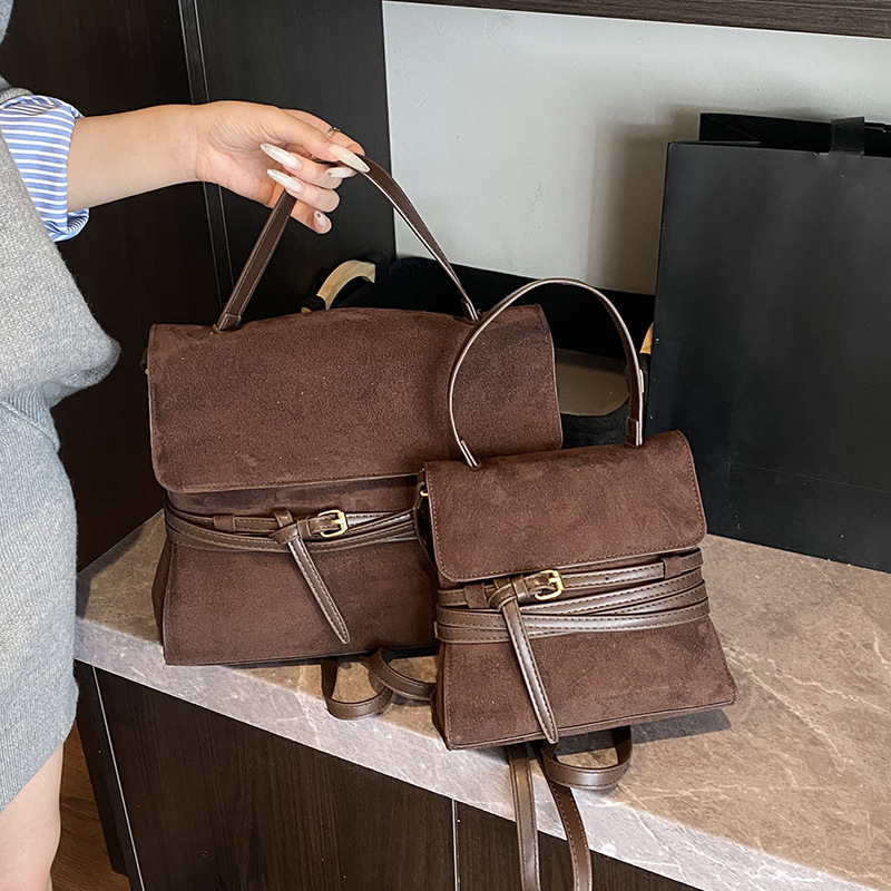 Luxury Brand Designer Bag Korean Niche Fashion Matte Backpack For Women 2025 Early Autumn Versatile Fashion Multi-Use Commuter Handbag Crossbody Bag