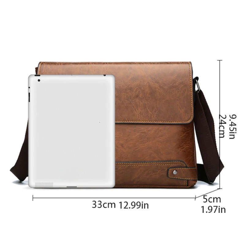 Shoulder bag mens crossbody bag business bag large capacity for business trips and work 251014