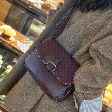 Genuine Leather for Women 2025 New Fashion Designer Bags High-end Small Square Commuter Shoulder Casual Women's Crossbody Bag