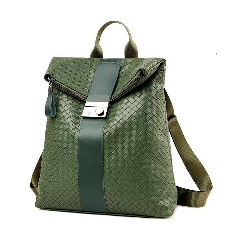 Luxury Brand Designer Bag 2022 New Korean Style Trendy Embossed Soft Leather Fashion Simple College Style Casual Backpack For Women