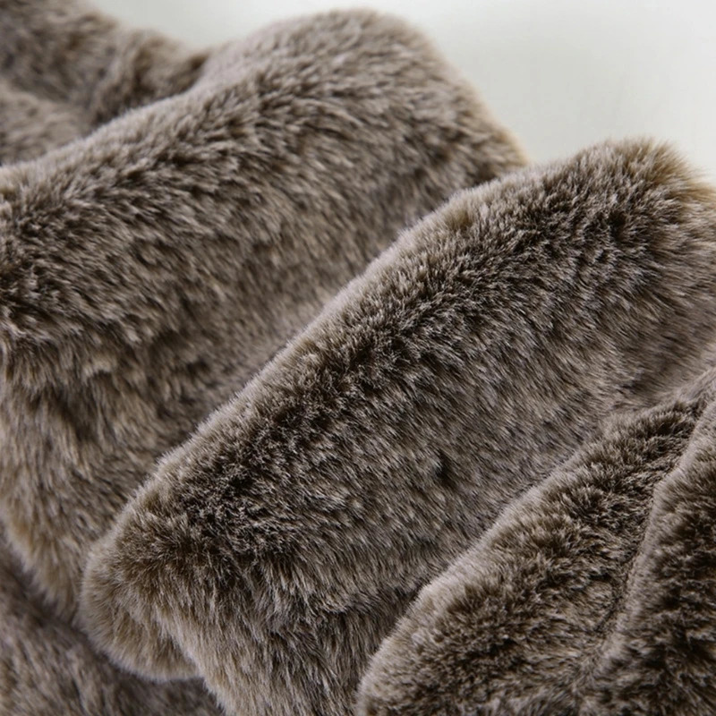 Maillard Color Women Novelty Furred Waistband 90115cm Retro Sexy Plush Belt with Tie for Party Costumes Accessories 251016