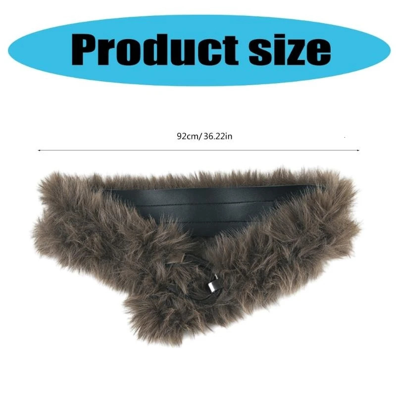 Plush Leather Patchwork Waist Belt Unique Styles Waistband Versatiles Wear Womens Fashion Accessory 251016