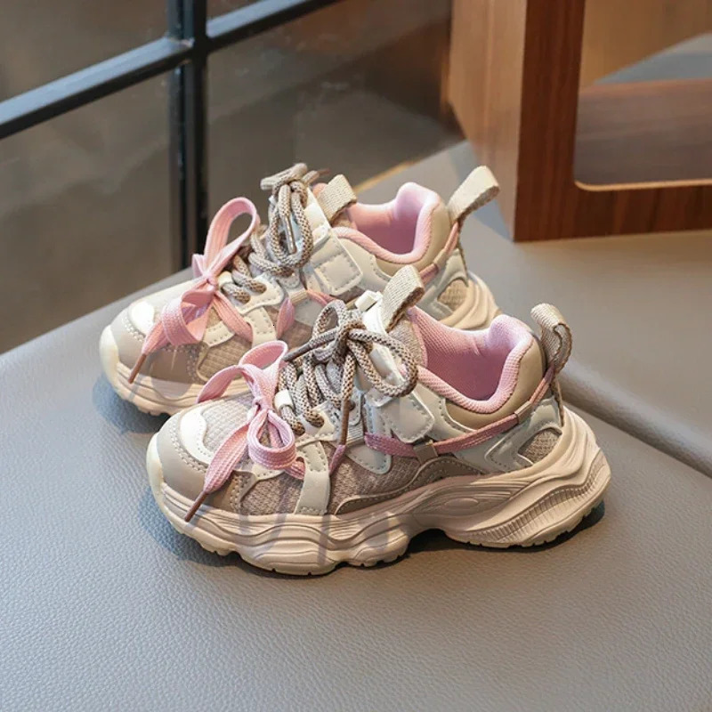 Kids Sneakers for Girls Fashion Sports Shoes for Toddlers Breathable Nonslip Children School Running Shoes for Boys Versatile 251017