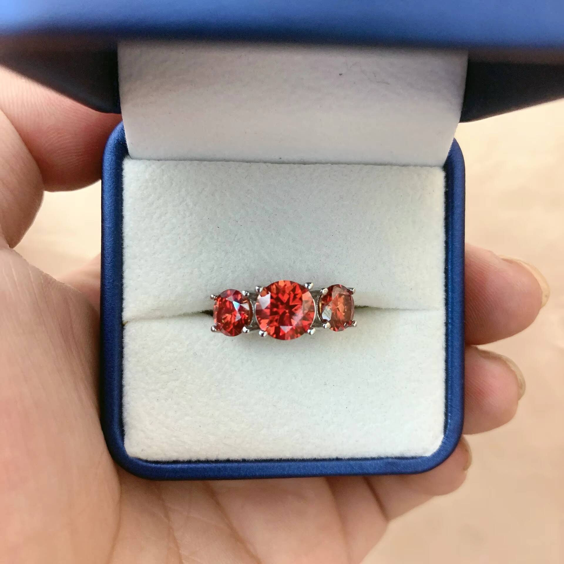 Wholesale Jewelry VVS1 925 Sterling Silver Wedding Bands Lab Diamond Rings Moissanite Stackable Engagement Ring for Women