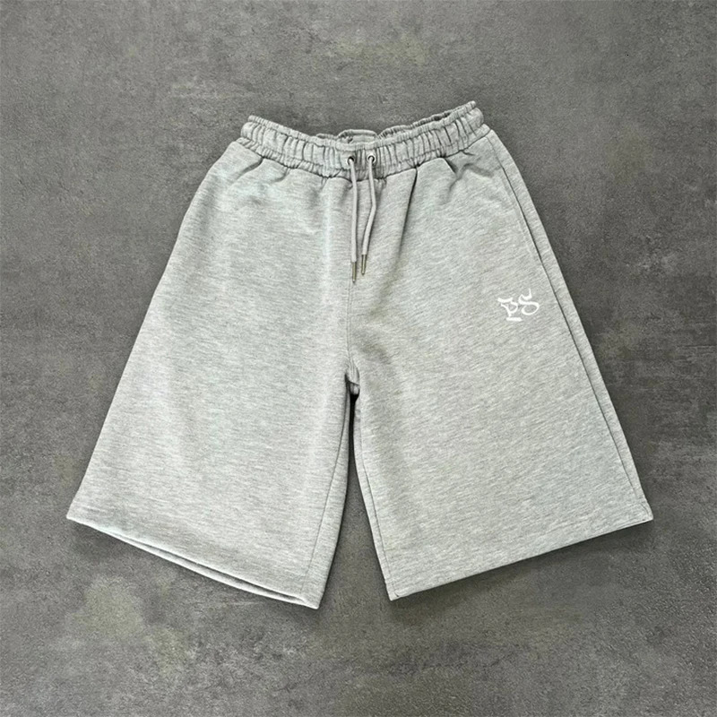 Mens Summer Trendy Pattern Embroidered Sports Leisure Straight Loose Five Quarter Pants American Trend 251018