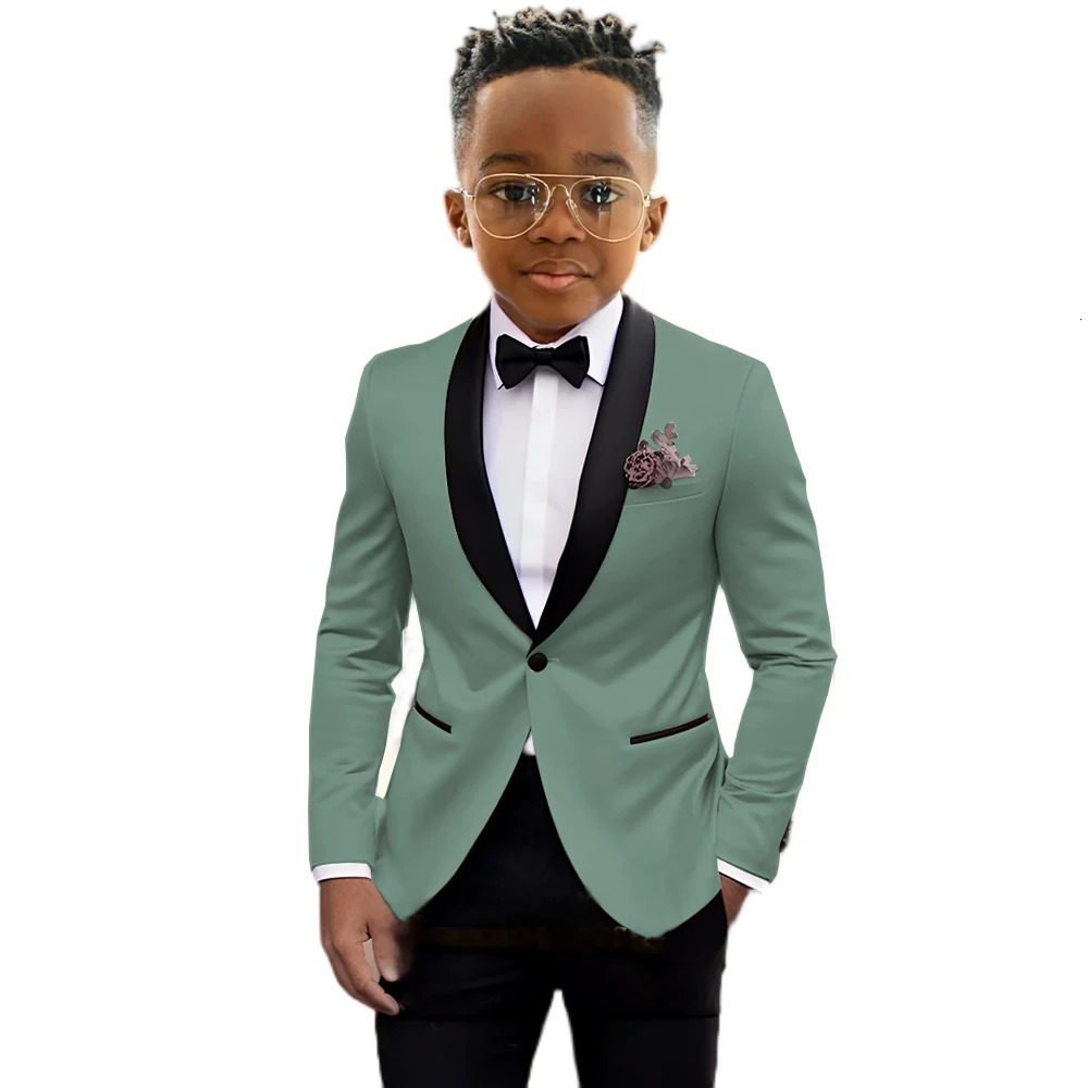 Suit For Boy Blazer Pant Sets 2 Piece Child Slim Fit Wedding Suit Set Formal Wear Birthday Stage Performance Costumes 216 Years 251017