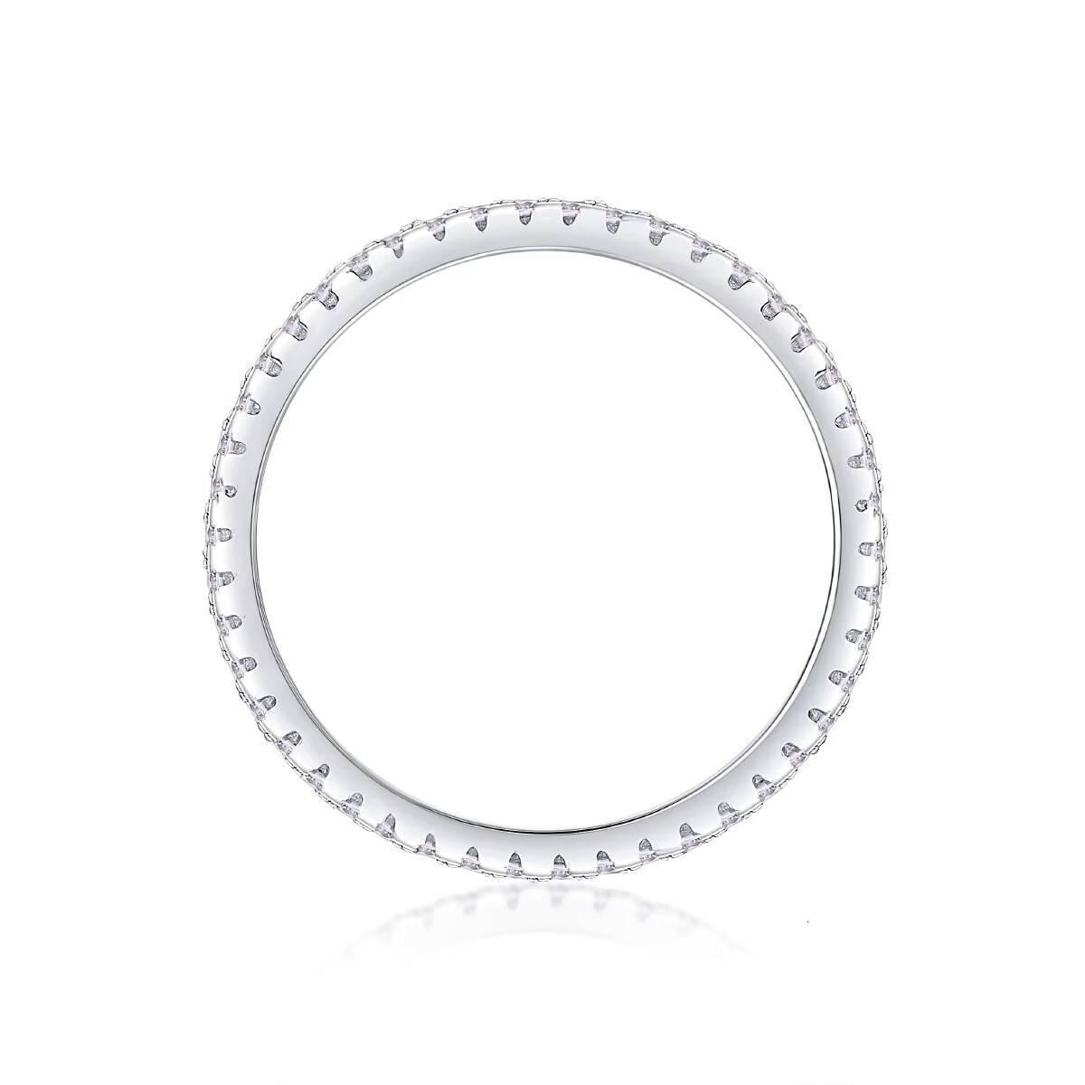 Fine Jewelry Iced Out Moissanite Silver Ring Multiverse Full Moissanite 925 Sterling Silver Rings VVS Moissanite Ring for Women