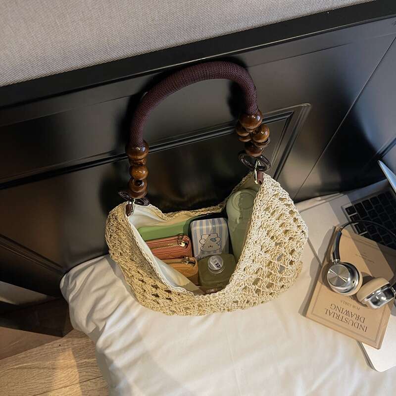 Designer Bag Luxury Bag Super Popular Ins Lazy Woven Straw For Shoulder Bag Women Large Capacity Bohemian Style Vacation Beach