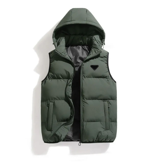 Designer Mens Vests Winter Jackets hoodie parkas coats tank fashion men womens Sleeveless Sweatshirt Hooded coat Streetwear High quality Couples Waistcoat