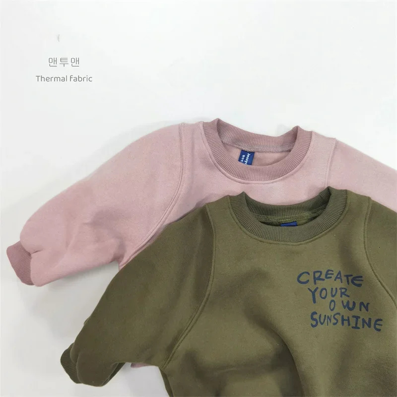 Children Casual Sweatshirts Unisex Trends Pullovers Boys Girls Vintage Streetwear Tracksuit 16Y Kids Letter Fashion Hoodies 251017