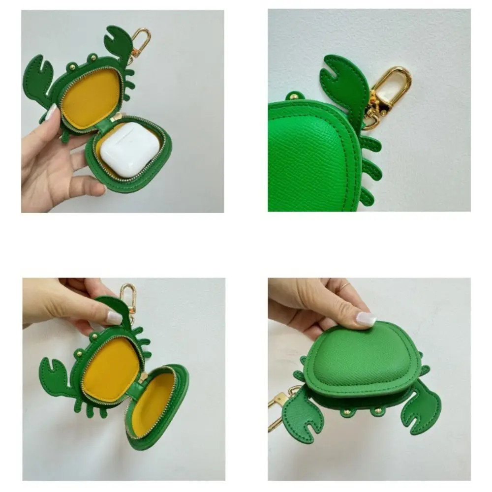 Microfiber Leather Crab Coin Purse Cartoon Gift Small Wallet Mini Bag Hanging Pendant 251016
