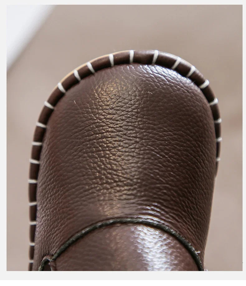 1421 Baby Girls Boys Genuine Leather Waterproof Boots Winter Infant Toddler Warm Plush Snow Boots Soft Bottom 251017