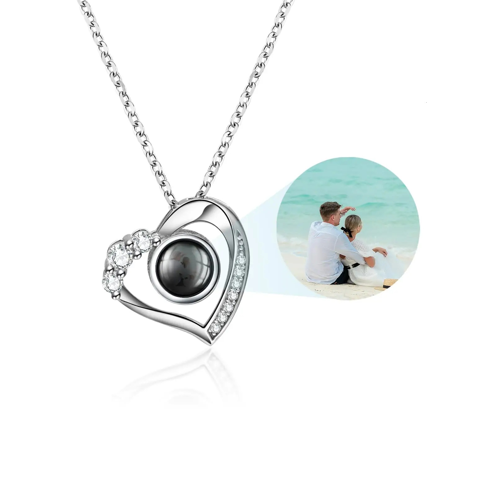 Custom Po Projection Camera Necklace Personalized with Picture Inside Gifts for Women Mom Girlfriend Wife 251008