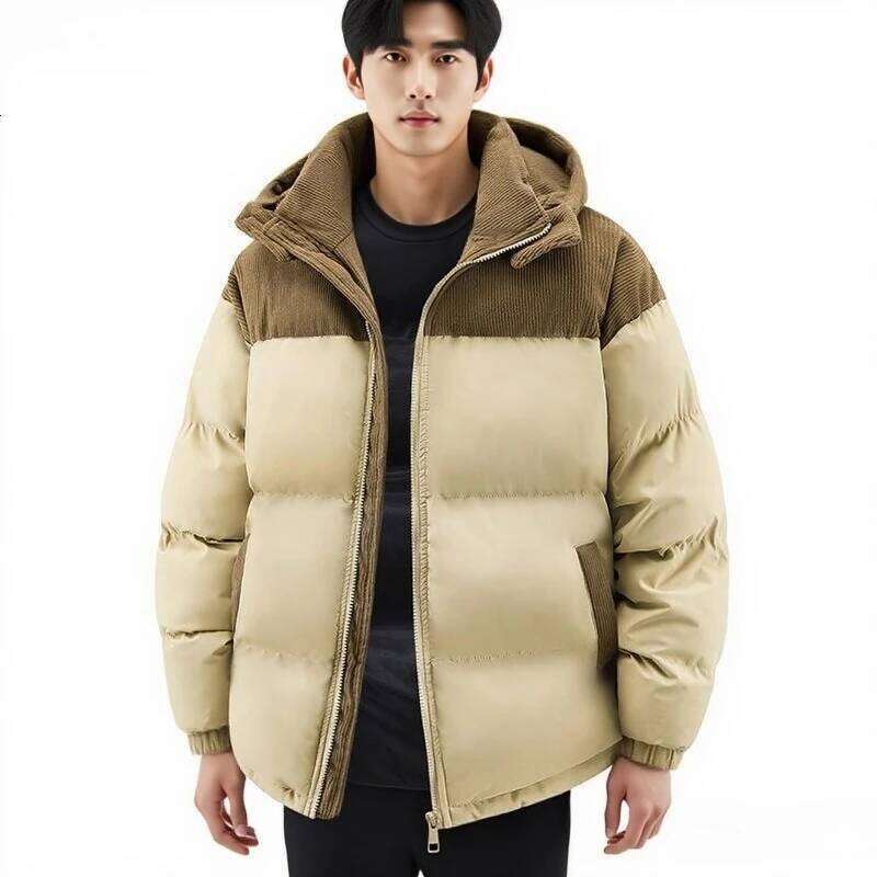 Popular Fashion Trend, Versatile, Comfortable, High-Quality, Unisex, Winter Windproof, Plush, Thick, High-Quality Cotton Jacket
